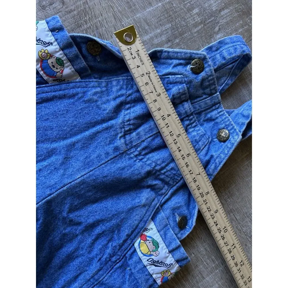 Vintage OshKosh B’Gosh Baby 3-6M Bubble Romper Overalls Baseball Bears USA